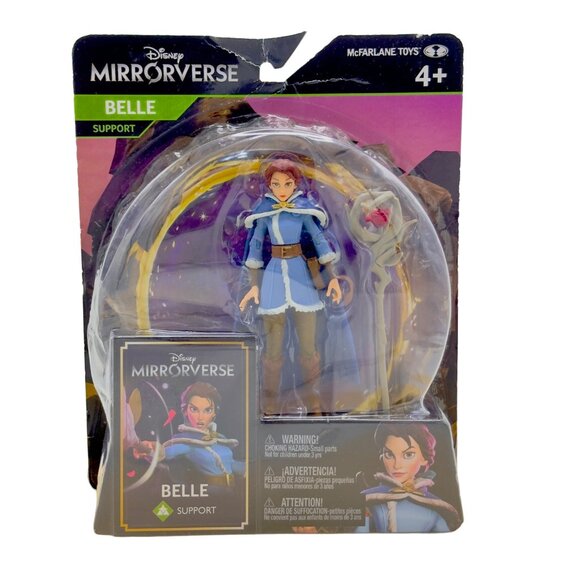 Disney Mirrorverse Belle 5" Support Action Figure Accessory McFarlane NEW! - Picture 2 of 11